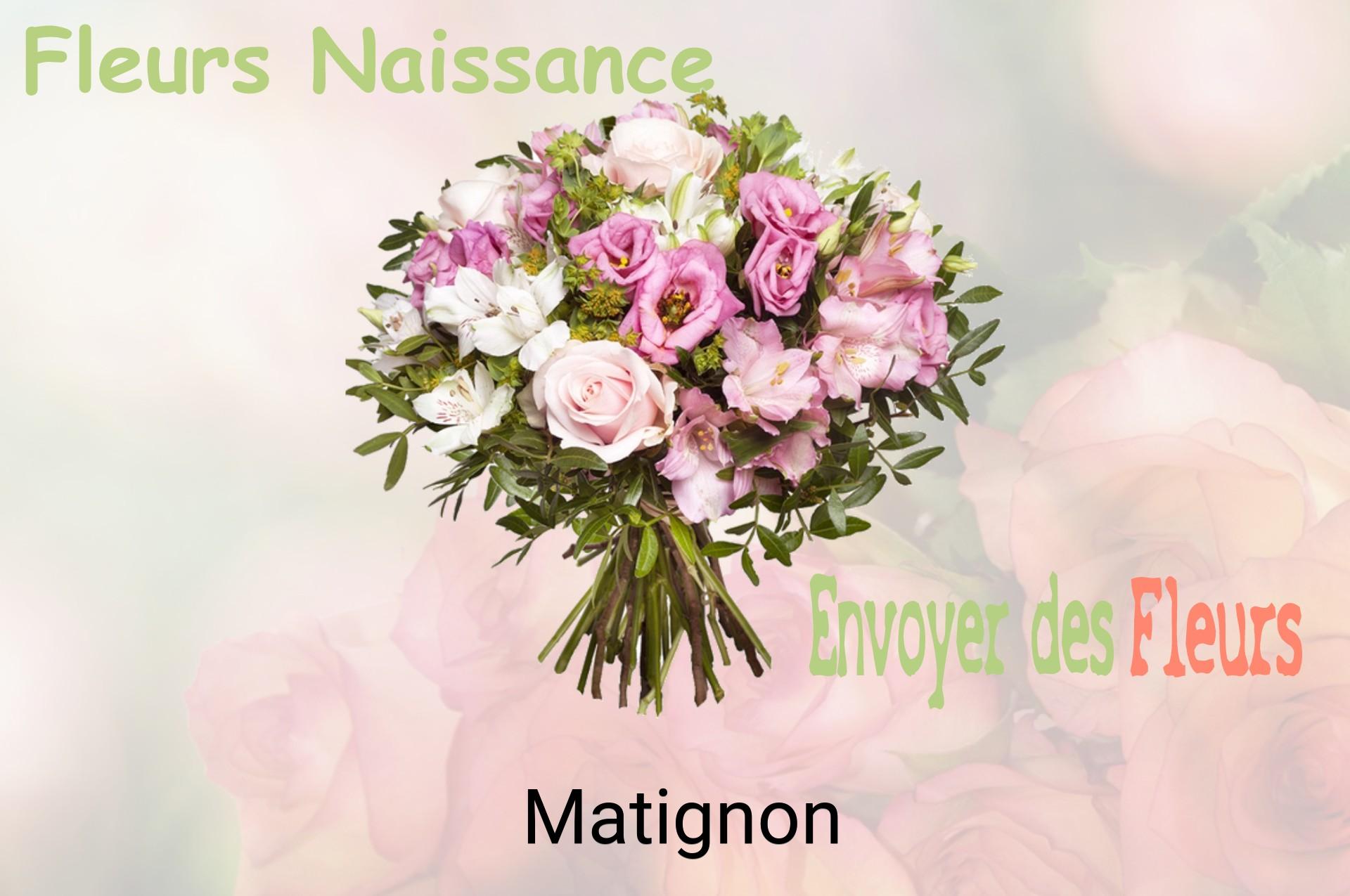 Bouquet de fleurs de naissance livré à Matignon